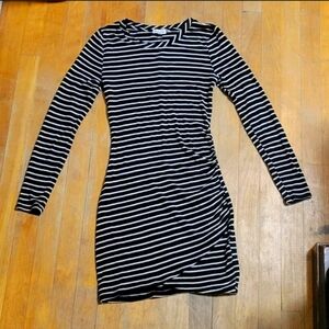 Striped bodycon dress